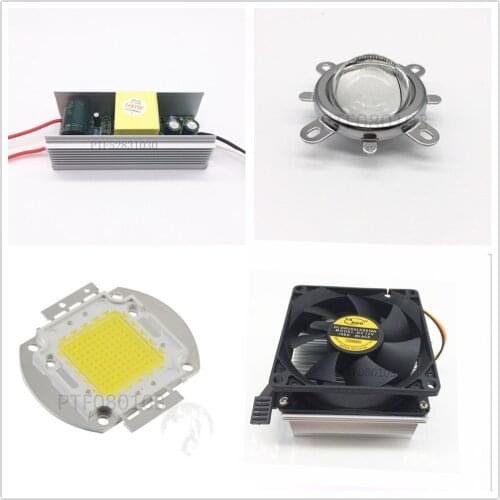 100W High Power White LED Light + Heatsink Cooler+100W LED Driver