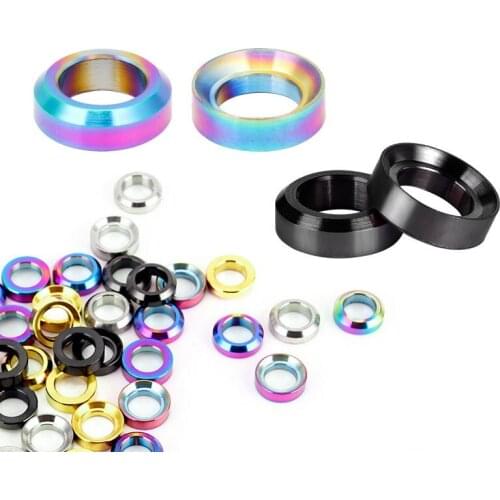 GIYO M6 Mountain Bike Brake Caliper Fixed Bolts Titanium Alloy Concave Convex Gaskets Iamok Bicycle Repair Tools