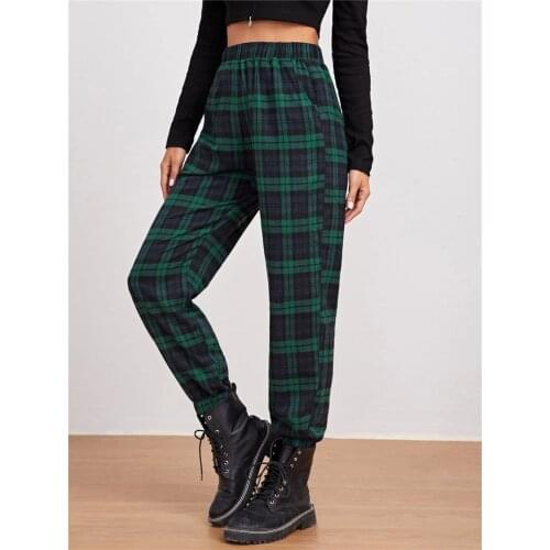 Женские брюки в клетку GuliriFei China At AliExpress