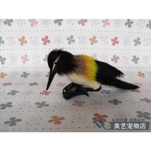Simulation small woodpecker toy model polyethylene&furs woodpecker model home decoration props ,model gift d056
