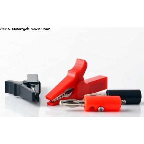 Insulated Crocodile Clip Probe Pen Test Alligator Multimeter Car Battery Clamp