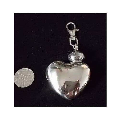Creative Mini 1 oz 304 Stainless steel wine pot with Liquor Bottle free delivery JJ Mirror heart shape