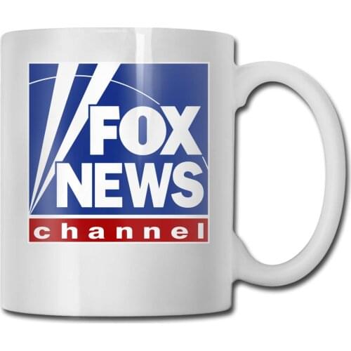 Fox News Channel Logo Cool Coffee Mugs 11oz Unique Ceramic Novelty Gift For Family Motivational Mug For All
