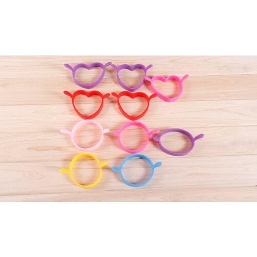 Kitchen Round/Heart Shape Silicone Egg Fry Frier Fried Oven Poacher Pancake Ring Mould Tool