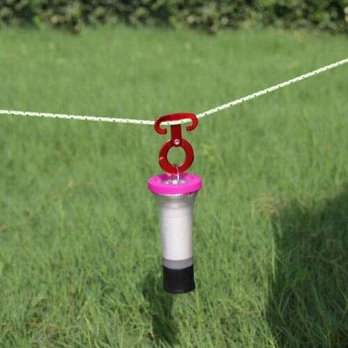 Hot Selling Tent Wind Rope Buckle T-Ring Hooks Hangers Hanging Lamp Aluminum Alloy for Camping Hiking Tent