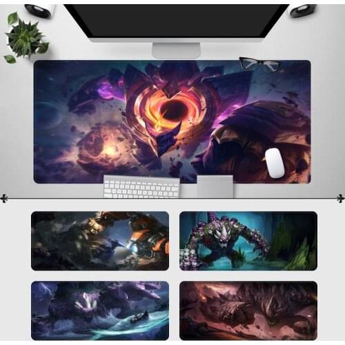 Cute League of Legends Malphite Gaming Mouse Pad Gamer Keyboard Maus Pad Desk Mouse Mat Game Accessories For Overwatch