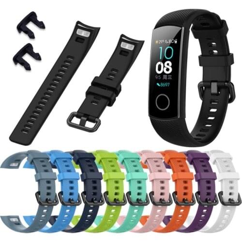 Fashion Colorful Silicone Bracelet Sports Replacement Wristband Band Strap Accessories Applicable Huawei Honor Glory Bracelet 5