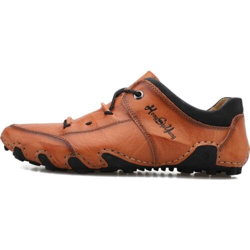 Men Casual Shoes Genuine Leather Octopus Bottom Design Cowhide Luxury Brand Fashion Breathable Driving Shoes Slip on Moccasins