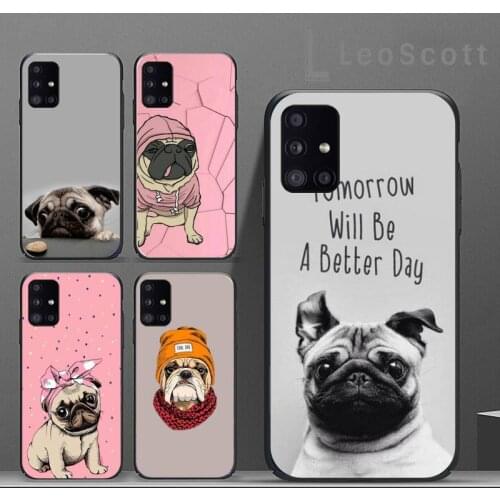 Pug French Bulldog Phone Case For Samsung A50 A51 A71 A31 A21S S8 S9 S10 S20 S21 Plus Fe Ultra 4G 5G