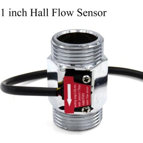 2019 NEW 2-50L/Min 1 Inch Water Flow Hall Sensor Switch Flow Meter DN25 For Industrial turbine flowmeter water flow sensor