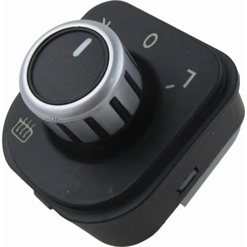 New Chrome Power Side Mirror Adjust Switch Knob Fit J-etta MK5 Golf MK5 MK6 Rabbit Eos Passat B6 3C Tiguan 5ND959565B