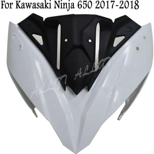 New Motorcycle Unpainted Upper Front Cowl Nose Fairing For Kawasaki Ninja 650 EX650 ER6F 2017-2018