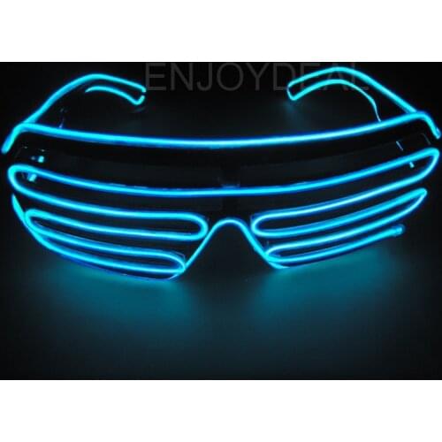 EL Glasses 3 Modes Control Flash EL LED Glasses Luminous Party Lighting Colorful Glowing Classic Toys For Dance DJ Party Mask