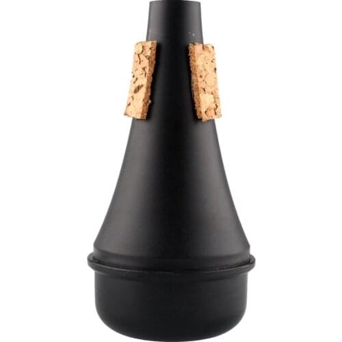 Excellent quality Trumpet Straight Practice Cup Mute Lightweight Silencer Beginner Black Hole 1.9cm