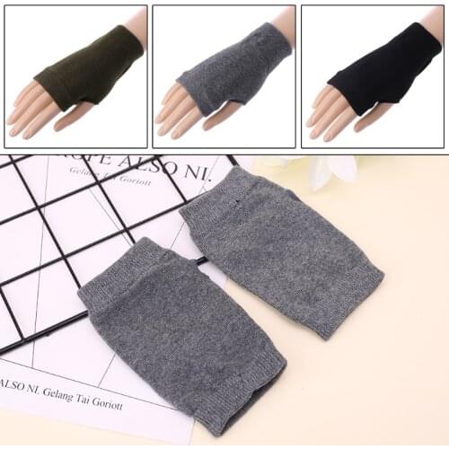 Fashion Winter Women Gloves Exquisite Knitted Crochet Fingerless Winter Warm Gloves Soft Mittens For Women