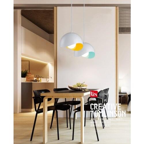 Contracted and contemporary three restaurant meals chandeliers droplight, desk lamp cafe Personality aluminum lamp