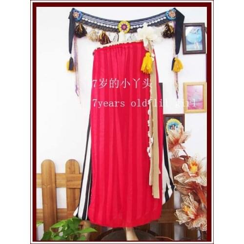 Transparent Thin Skirt With Open Slit Belly Dance CX026