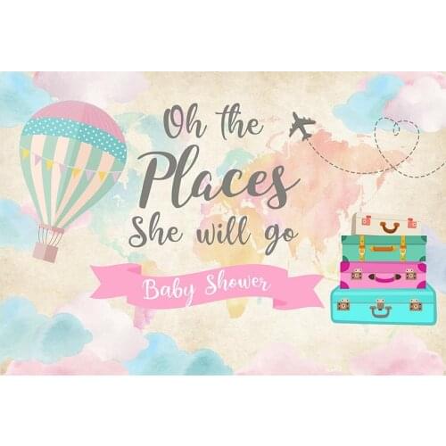 Balloon baby shower photo backgrounds vinyl fotografia colorful Backdrops photography for photo studio props photocall lv-2249