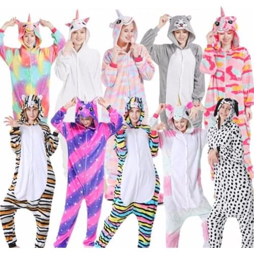 Mom Girls Boys Winter Thick Coral Flannel One-Piece Pajamas for Family Christmas Cartoon Sleeper Woman Matching Clothes Outfits