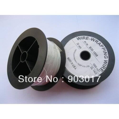 10 roll 30AWG 1000ft Wire-Wrapping Wire Sliver Plated Copper White Color