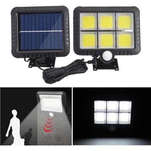 120 LED Solar Wall Light Outdoor Solar Garden Light Waterproof PIR Motion Sensor Wall Lamp Emergency Spotlights Street Light