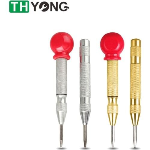 2Pcs Audio Center Pin Punch Drill Break Device Positioner Semi Automatic Window Breaking Device Marking Holes Tool
