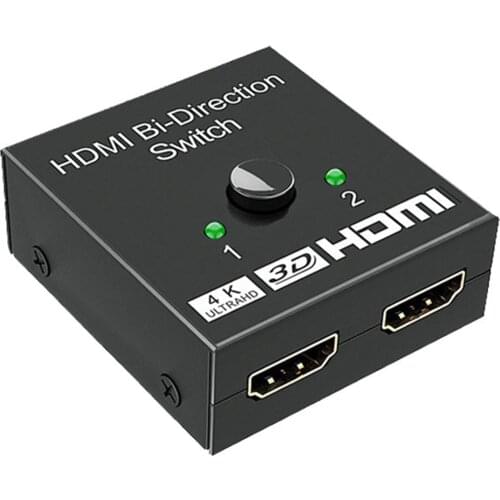 4K 3D HDMI Splitter 1 Port to 2 HDMI Display Duplicate Powered Splitter Ver 1.4 Certified for HDTV DVD Satellite DLP LCD HD New