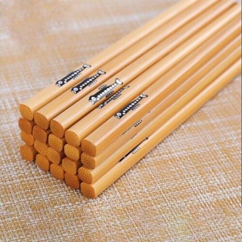 5 Pair Fish chop sticks of Household Loaded Wood Sushi Chopsticks natural bamboo flatware chopstick chinese china dinnerware set
