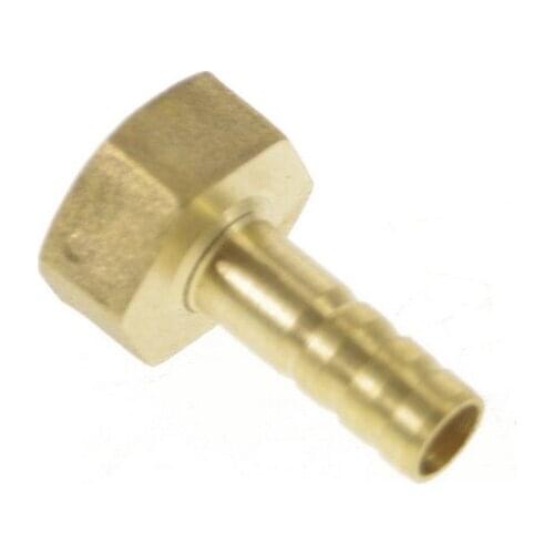 5pcs 3/8" BSP Female-8mm Barb Hose Brass Adapter Coupler 8mm-3/8" BSP