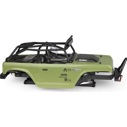 For Axial SCX24 90081 Jeep RC Car Accessories Metal Front Bumper Anti-collision Bar With Pull Ring