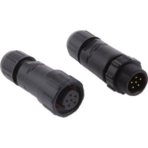 Automation Equipment 7.5mm 6 Pins Electrical Cable Adapter Socket