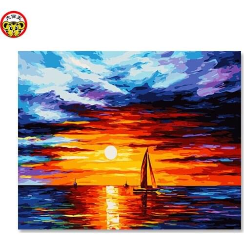 Картины по номерам 40 50 Big Painting King China At AliExpress