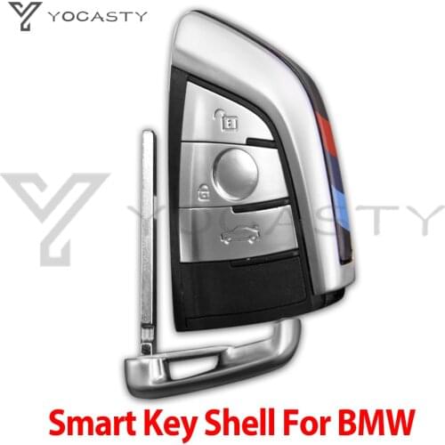YCOASTY 3 Buttons smart key shell for BMW 3 Series 5 Series 7 Series 2009 2010 2011 2012 2013 2014 2015 2016