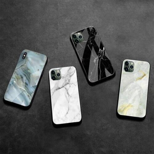 Marble pattern Phone Case Tempered Glass For iPhone 12 Pro Max Mini 11 Pro XR XS MAX 8 X 7 6S 6 Plus SE 2020 cover
