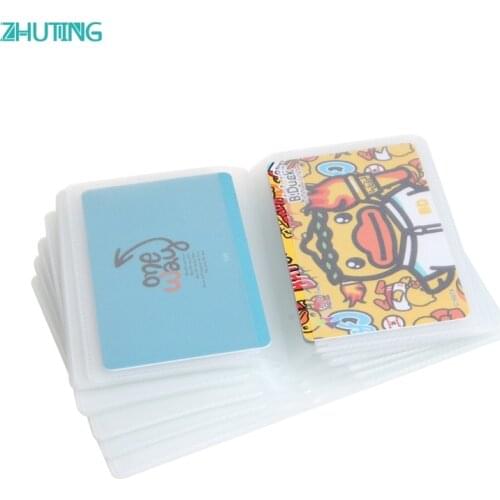 5 x 6Page 24Card double-sided Card Sets Plastic Wallet Insert For Bifold Business Credit Card Holds MAR29