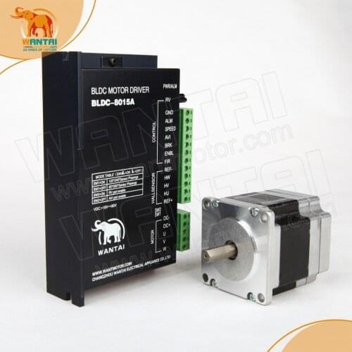 EU Ship) 3D CNC Engraver,Medical Wantai Nema 23 Brushless DC Motor 3000RPM, 24VDC,125W,3phs,57BLF02 & Driver BLDC-8015A