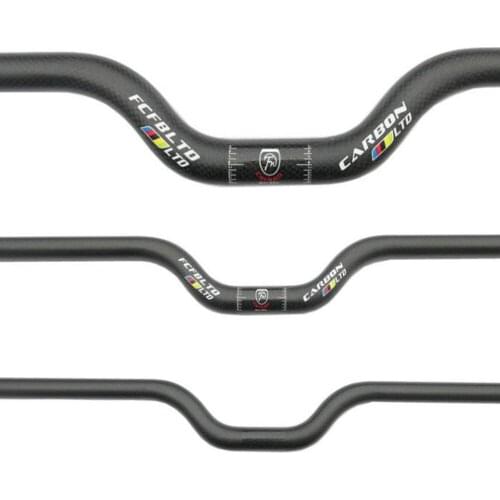 FCFB carbon handlebar BMX bikes scale only swallow the small-caliber 25.4/31.8mm*380--740mm matte 3K handlebar cycling parts