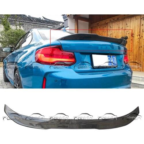 Carbon Fiber Rear Trunk Spoiler Wing Boot Lip For BMW F87 M2 2016UP Car Styling