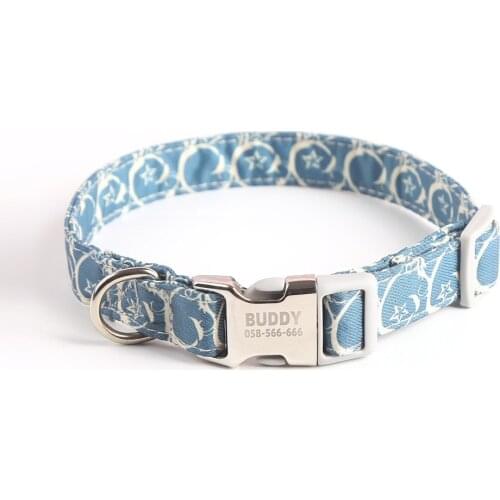 Custom Made Personalized Cat and Dog Collars Lettering Cat and Dog Pet ID Tag Dog Anti-lost Pet Name Collar Cat Accessories Pet