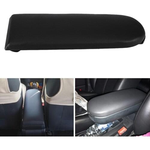 PU Leather Center Console Armrest Lid Cover for GOLF JETTA PASSAT BETTLE BORA Black
