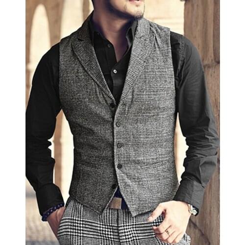 Mens Slim Fit Suit Peak Lapel Vest For Men Chaleco Casual Vestir Hombre Wedding Groom Waistcoat Single Breasted Yelek Erkek