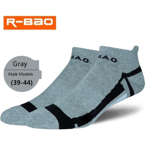 R-BAO Professional Brand Design Original Sports Socks Spring Summer Breathable Mens Cotton Slippers Sports Knitted Cycling Socks