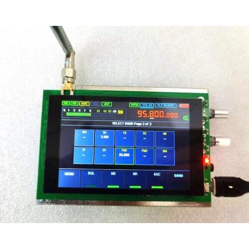 V1.10A 50Khz-2GHz Malachite DSP SDR Radio Malahit DSP SDR HAM Receiver + 3.5" touch LCD