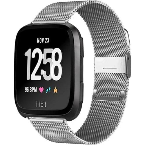 Band for Fitbit Versa/Versa 2/versa Lite Strap Stainless Steel Bracelet Strap smart watch Accessories