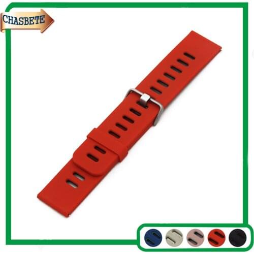 Silicone Rubber Watch Band for Omega Watchband 22mm Men Women Quick Release Resin Strap Belt Wrist Loop Bracelet Black Blue Red