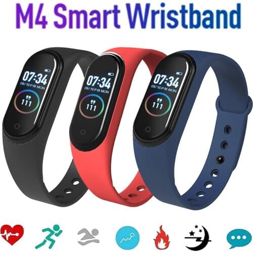 M4 Smart watch smart bracelet sports fitness tracker pedometer monitor bracelet men and women IP67 waterproof sports