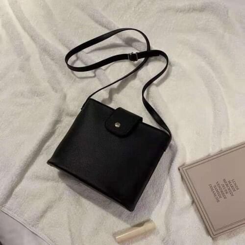 Bucket Shoulder Bags For Women Bolsa Feminina Solid Color 2021 Autumn Winter Designer All-Match Retro Cross-Body Messenger Bags