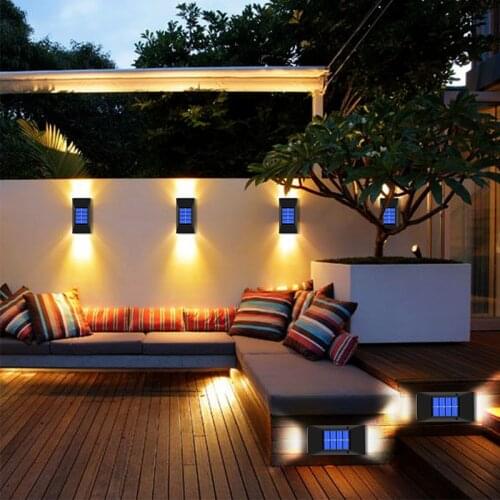 Solar Led Light Outdoor Waterproof Garland Solar Powered Light Wall Lamps for Garden Decoration Outdoor Lighting LED Solar Light