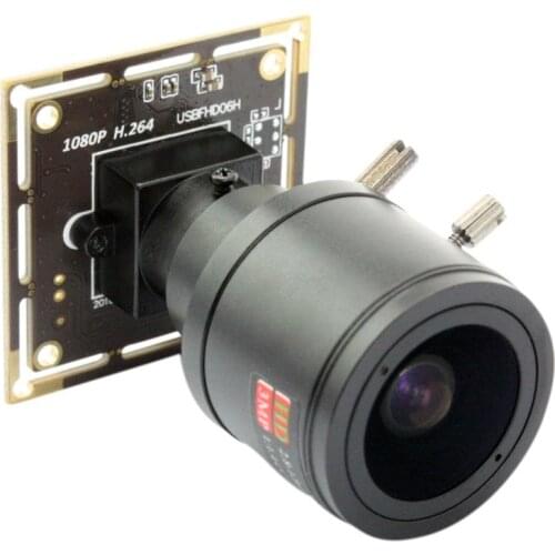 0.01Lux Low Illumination USB camera 1080P Sony IMX322 H.264 30fps with M12 2.8-12mm lens, support IR Cut mini USB camera module