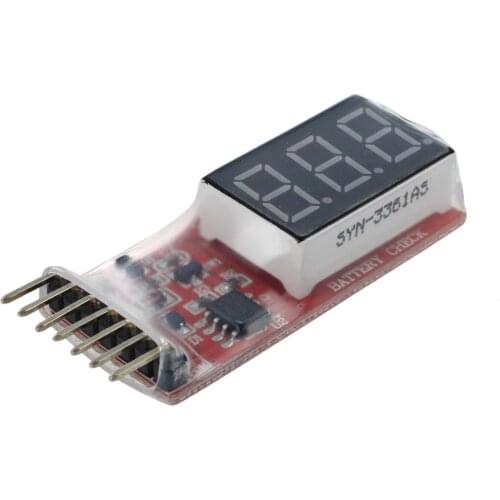 Top quality 2S-6S 2-6S RC Lipo Battery Low Voltage Alarm Indicator Meter Checker Tester Test